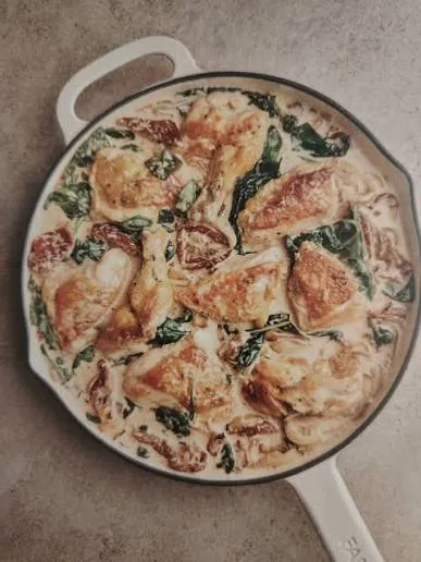 Meal 361 Toskanska Kureci Prsa Smetana Susena Rajcata Parmazan Listovy Spenat S Jasminovou Ryzi