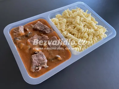 Krkonošský hovězí guláš, s těstovinami