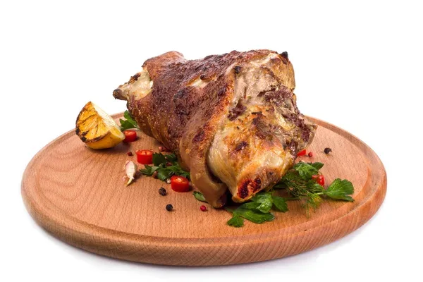 Meal 397 300G Grilovane Koleno Brambor Sypany Krupavou Cibulkou Okurka
