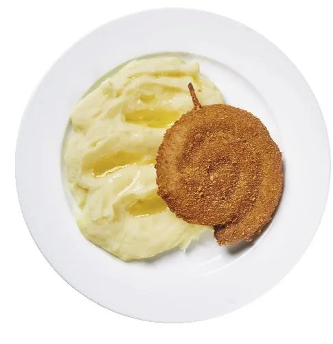 Meal 442 Smazena Vinna Klobasa S Bramborvou Kasi M M