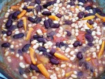 350g Vegetariánské chilli, rýže