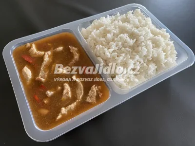 Kung-Pao z libové vepřové kýty, s jasmínovou rýží